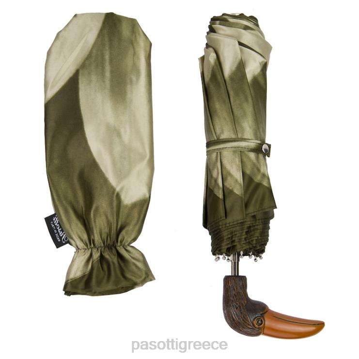 ομπρέλα | PASOTTI 257 21273-13 141 - πτυσσόμενη ομπρέλα με πράσινο λουλούδι 2N6B8592 γυναίκες